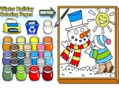Winter Holiday Coloring Pages