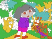 Dora Online Coloring Page