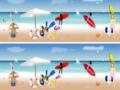 Find 10 Differences On The Beach
