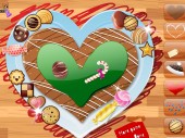 Heart cookies decoration