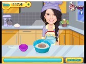 Selena Gomez Cooking Cookies